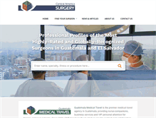 Tablet Screenshot of centralamericasurgery.com